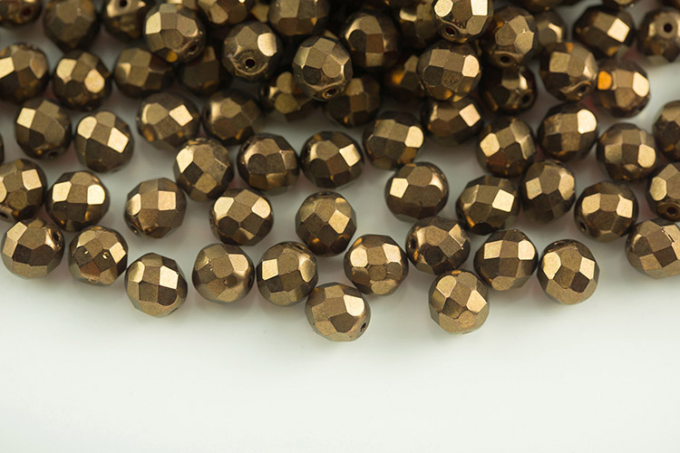 15* 8mm Matte Gemtone Fire Polished Round Beads – The Bead Obsession